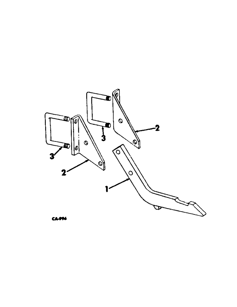 Схема запчастей Case IH 353 - (AT-20[A]) - TWO-POINT FAST HITCH FOR UNITS A, C, D, G AND H 