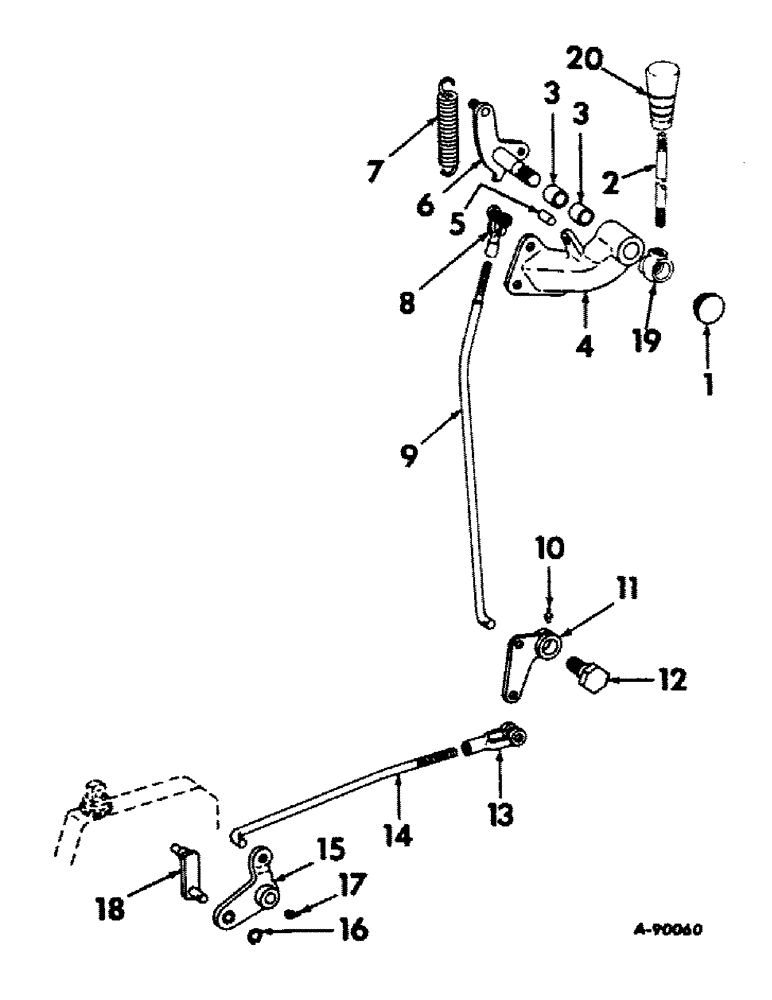 Схема запчастей Case IH 1256 - (H-11) - CONTROLS, TORQUE AMPLIFIER LEVER AND CONTROLS Controls