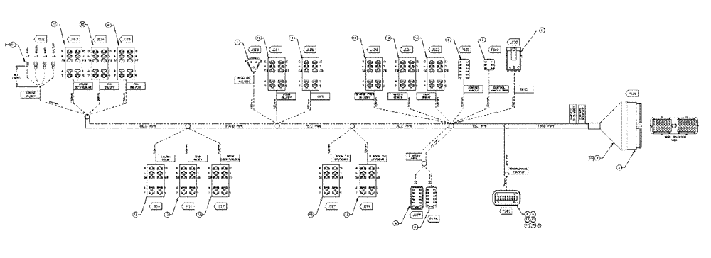 Схема запчастей Case IH 810 - (13-007[01]) - HARNESS, RH CONSOLE, 4600 (06) - ELECTRICAL