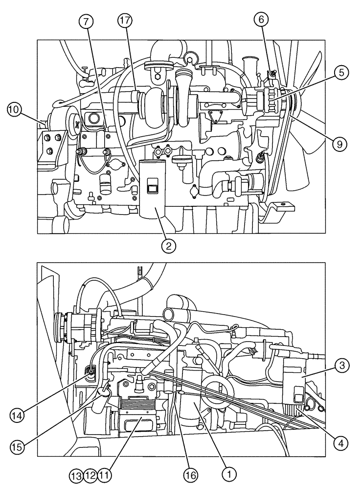 Схема запчастей Case IH FLX4375 - (02-002[02]) - ENGINE REPLACEMENT PARTS (FLX4375) (01) - ENGINE