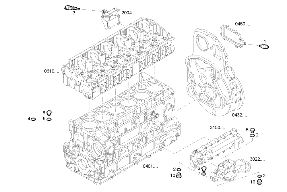 Схема запчастей Case IH F3BE0684R E901 - (1712.004) - SENSORS interface 