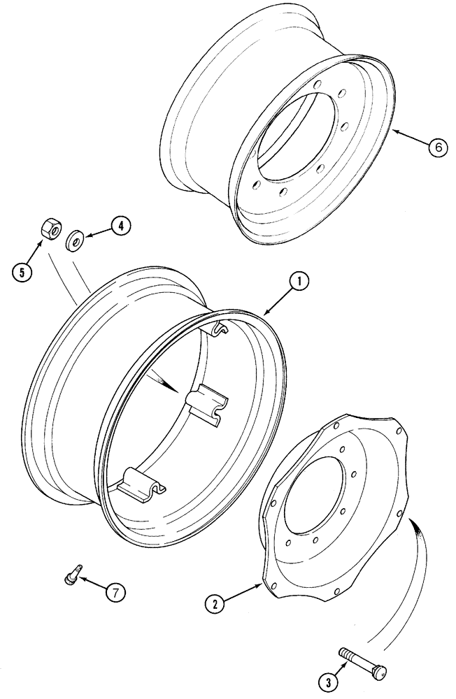 Схема запчастей Case IH CX60 - (05-20) - FRONT WHEELS (05) - STEERING