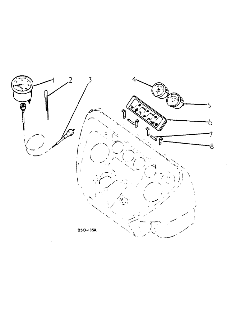Схема запчастей Case IH 784 - (11-02) - INSTRUMENTS Instruments
