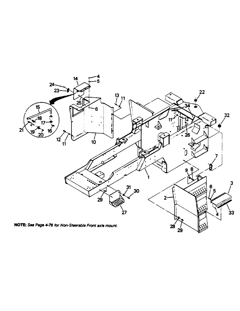 Схема запчастей Case IH 9130 - (06-1) - FRONT FRAME (12) - FRAME