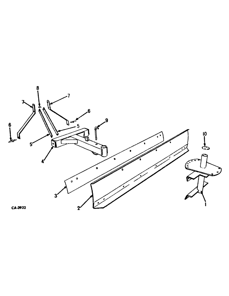 Схема запчастей Case IH 51 - (L-4) - REAR MOUNTED GRADER BLADE, LIGHT DUTY, MODEL 51 