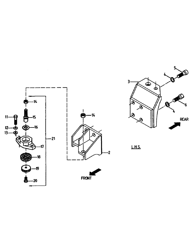 Схема запчастей Case IH 7000 - (C05-02) - ENGINE MOUNTS, 125 Engine & Engine Attachments