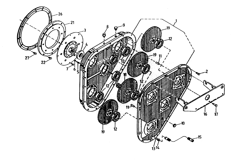 Схема запчастей Case IH 7700 - (C04-30) - FIXED EXTRACTION (L10) Engine & Engine Attachments