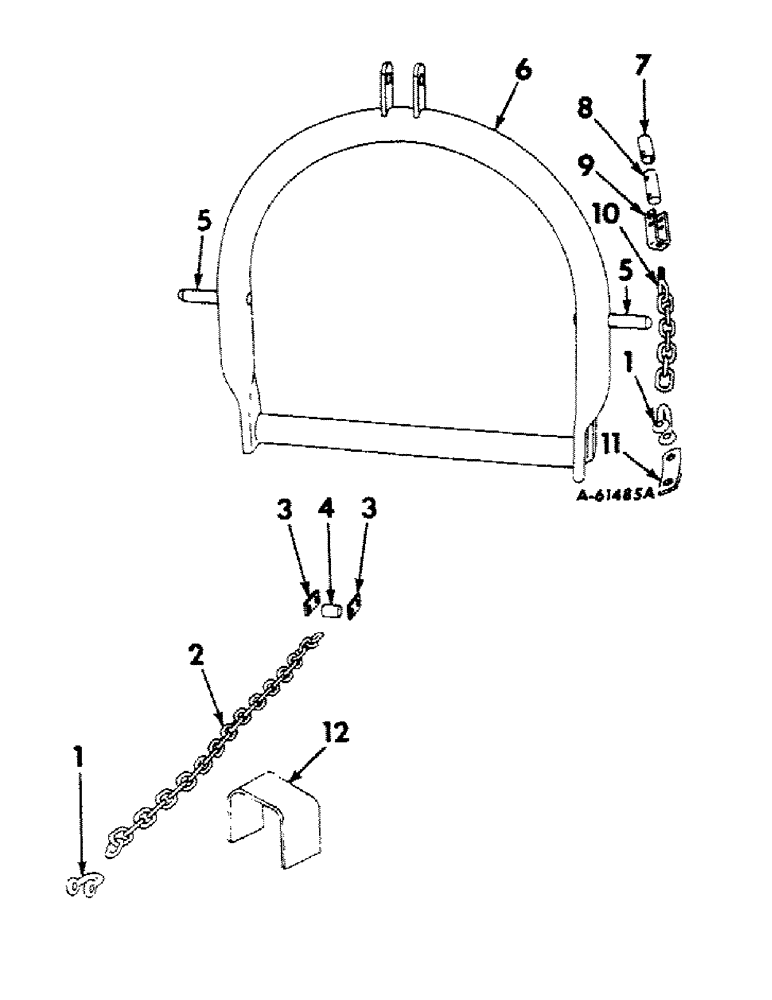 Схема запчастей Case IH 100 - (A-18) - THREE POINT FAST-HITCH 