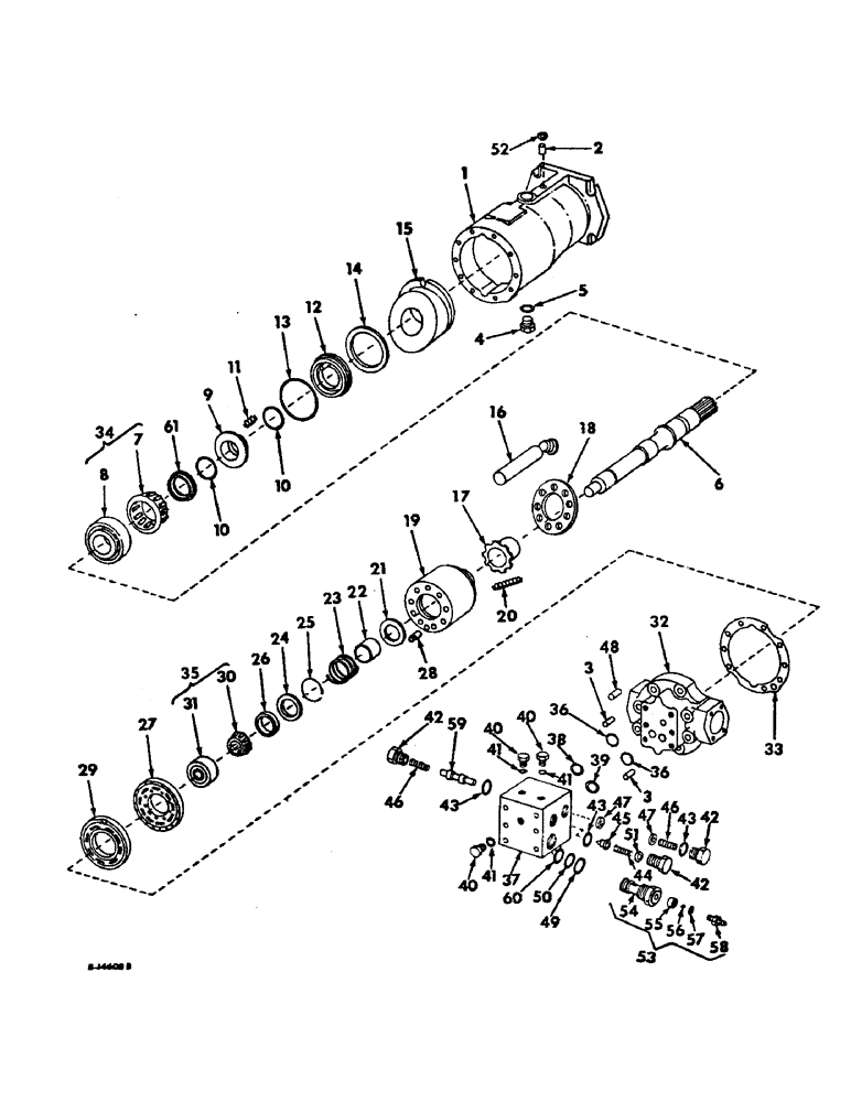 Схема запчастей Case IH 915 - (F-10) - HYDRAULICS SYSTEM, HYDROSTATIC MOTOR (07) - HYDRAULIC SYSTEM