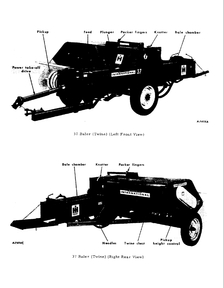 Схема запчастей Case IH 37 - (B-04) - 37 BALER (TWINE) 