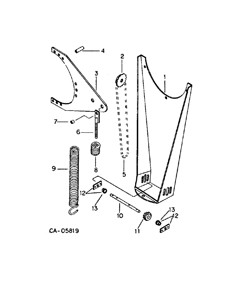 Схема запчастей Case IH 950 - (C-34) - AUGER LIFT ASSIST ATTACHMENT, FOR MACHINES W/18 IN. AUGER 