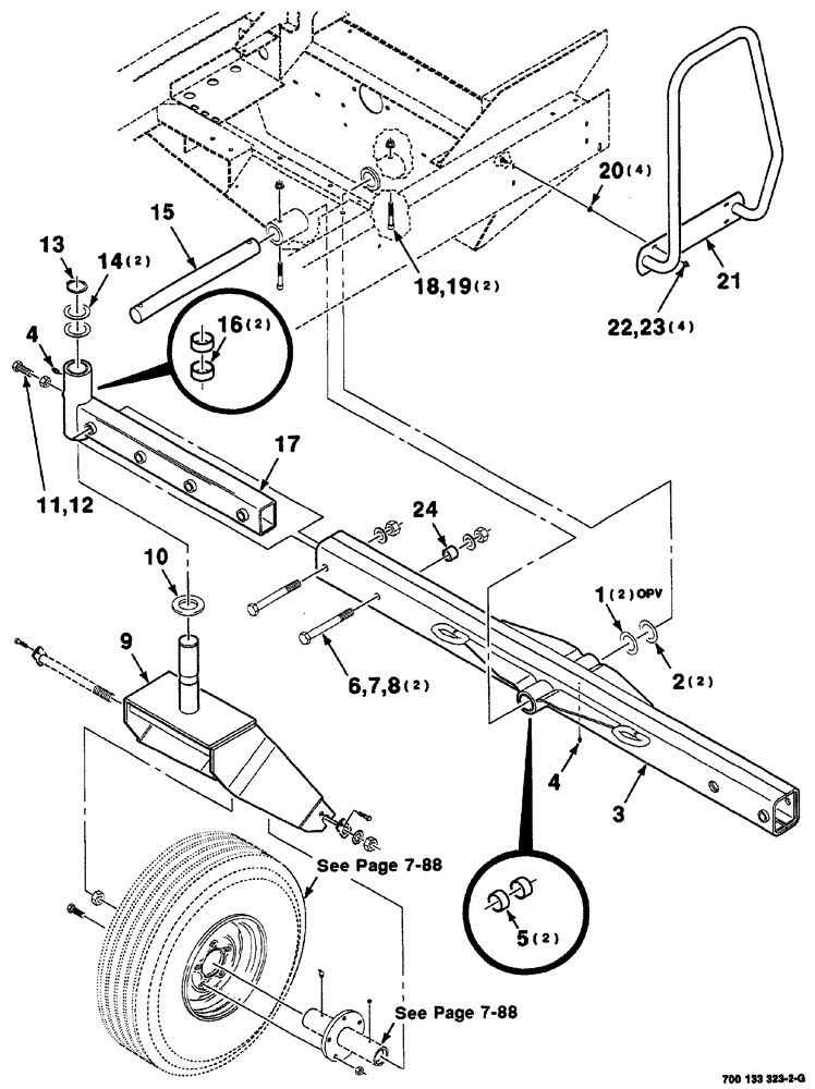 Схема запчастей Case IH 8860HP - (07-80) - TAIL WHEEL AND AXLE ASSEMBLY - RIGHT (8860) (27) - REAR AXLE SYSTEM