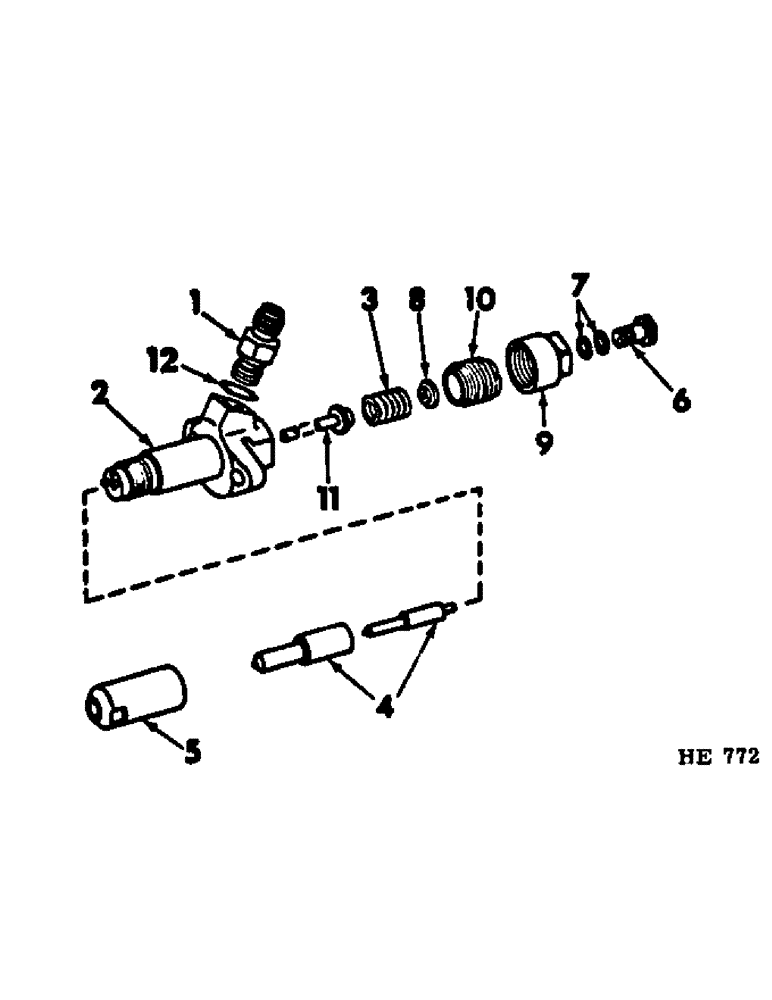 Схема запчастей Case IH 275 - (D-29) - D206 DIESEL ENGINE, FUEL INJECTION NOZZLE (01) - ENGINE