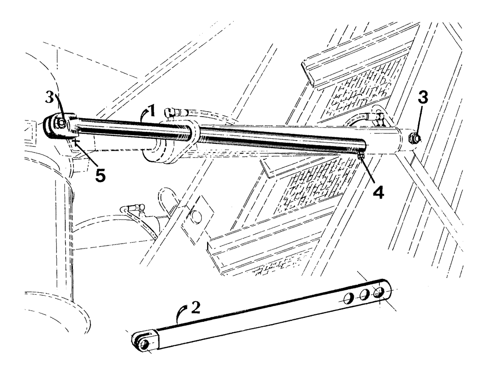 Схема запчастей Case IH 7700 - (A02[39]) - ELEVATOR SAFETY ARMS Mainframe & Functioning Components