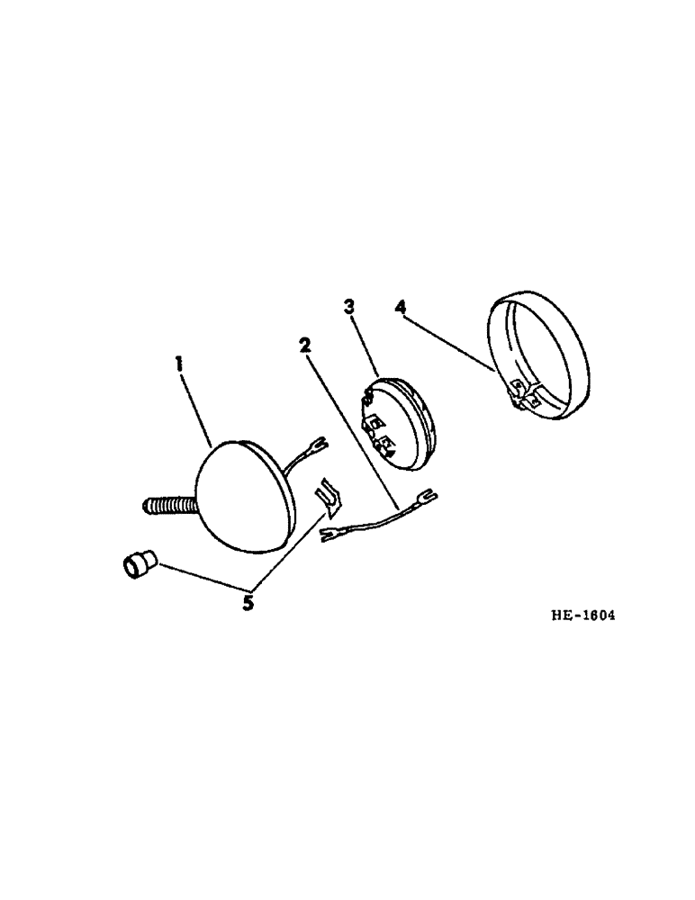 Схема запчастей Case IH 275 - (G-36) - ELECTRICAL SYSTEM, HEADLIGHT, METAL MOULDING TYPE (06) - ELECTRICAL SYSTEMS