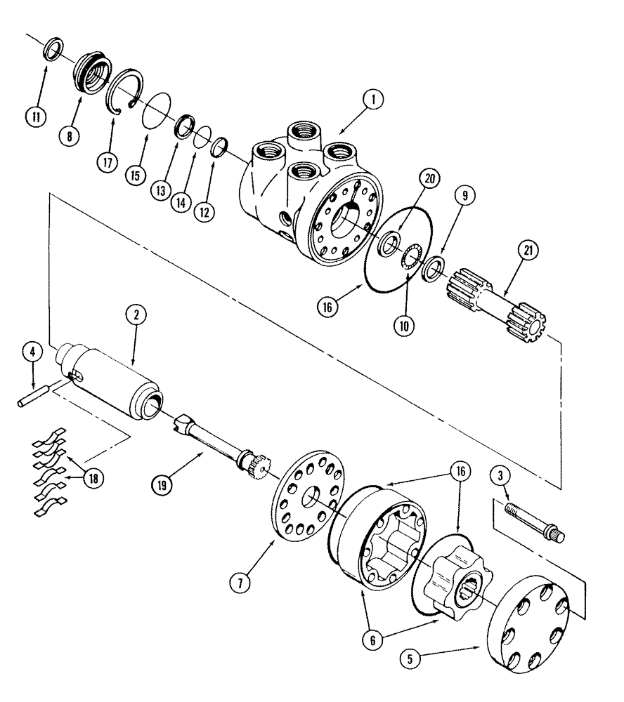 Схема запчастей Case IH STX375 - (05-03) - STEERING CONTROL VALVE (05) - STEERING