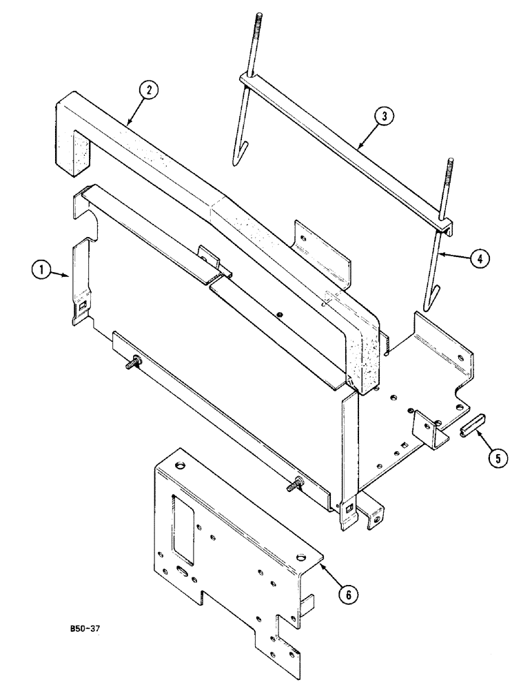 Схема запчастей Case IH 248 - (4-266) - BATTERY TRAY, BATTERY AND CONNECTIONS, VERSION WITHOUT CAB (04) - ELECTRICAL SYSTEMS