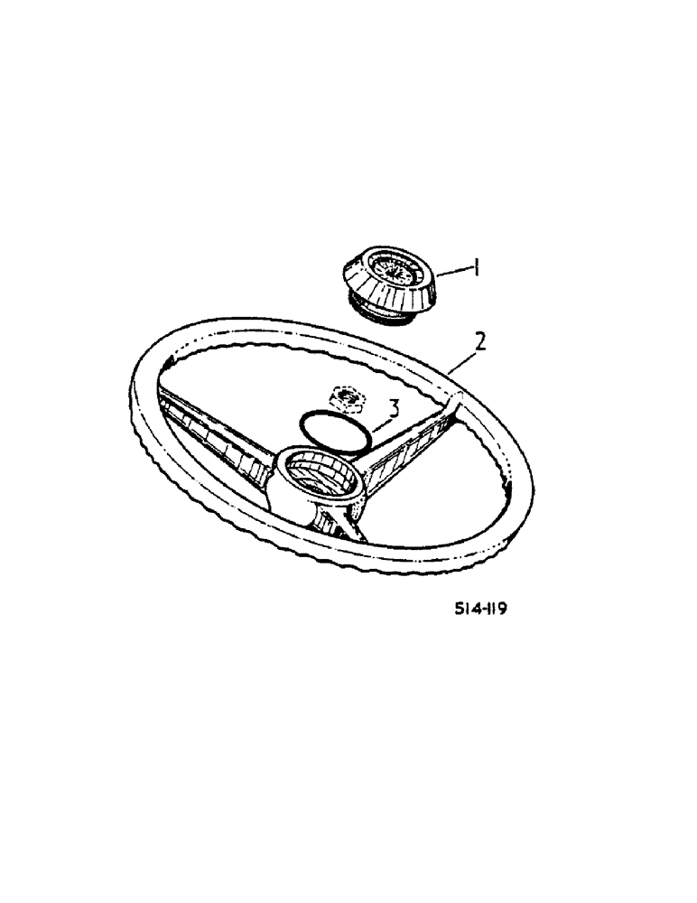 Схема запчастей Case IH 474 - (10-07) - STEERING WHEEL (07) - HYDRAULICS
