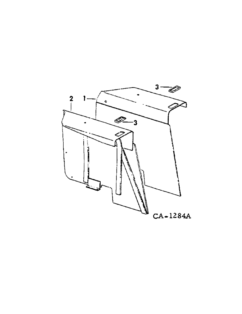 Схема запчастей Case IH 674 - (13-03) - SUPERSTRUCTURE, REAR FENDERS FLAT TOP (05) - SUPERSTRUCTURE