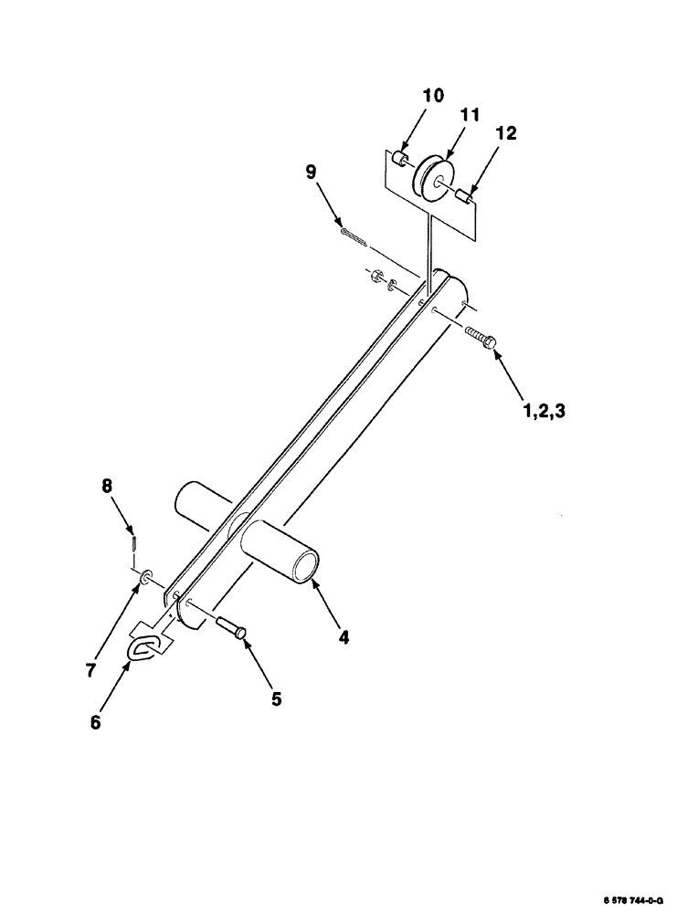 Схема запчастей Case IH 8576 - (06-078) - TENSION ARM ASSEMBLY (14) - BALE CHAMBER