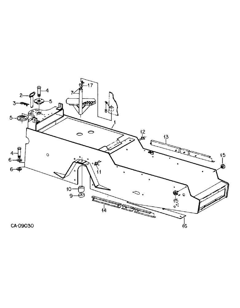 Схема запчастей Case IH 7488 - (09-01) - FRAME, FRONT FRAME (12) - FRAME