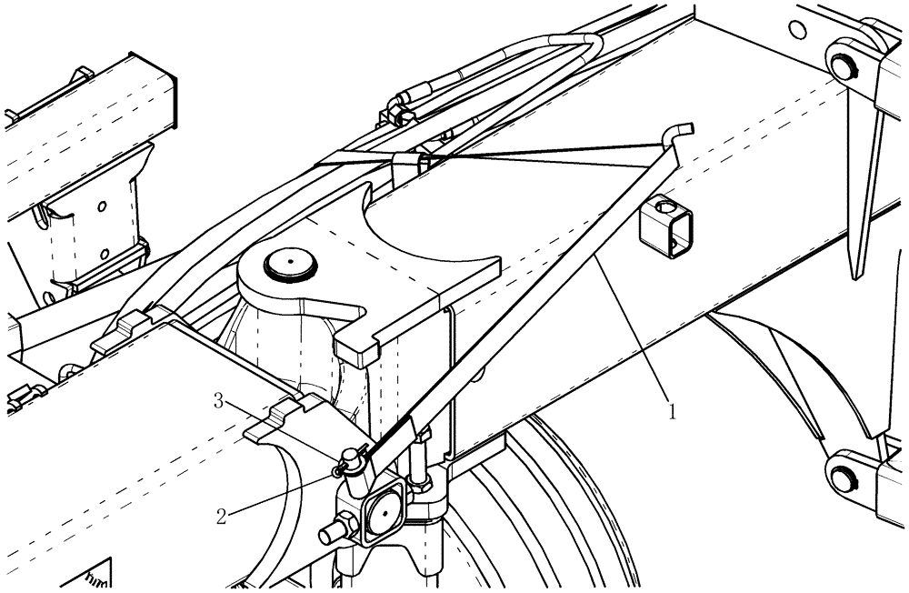 Схема запчастей Case IH 800 - (39.100.25) - HOSE, SUPPORT STRAP (39) - FRAMES AND BALLASTING