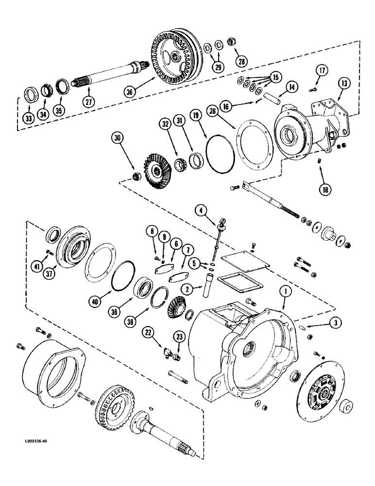 Схема запчастей Case IH 1670 - (6-02) - POWER TAKEOFF DRIVE (03) - POWER TRAIN