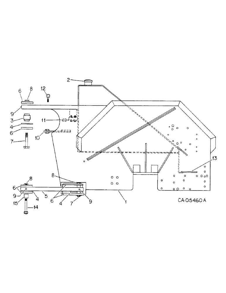 Схема запчастей Case IH 4786 - (09-2) - FRAME, REAR FRAME (12) - FRAME