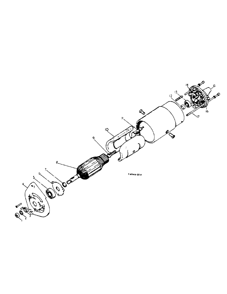 Схема запчастей Case IH 444 - (6-81) - GENERATOR, NON VENTILATED (04) - ELECTRICAL SYSTEMS