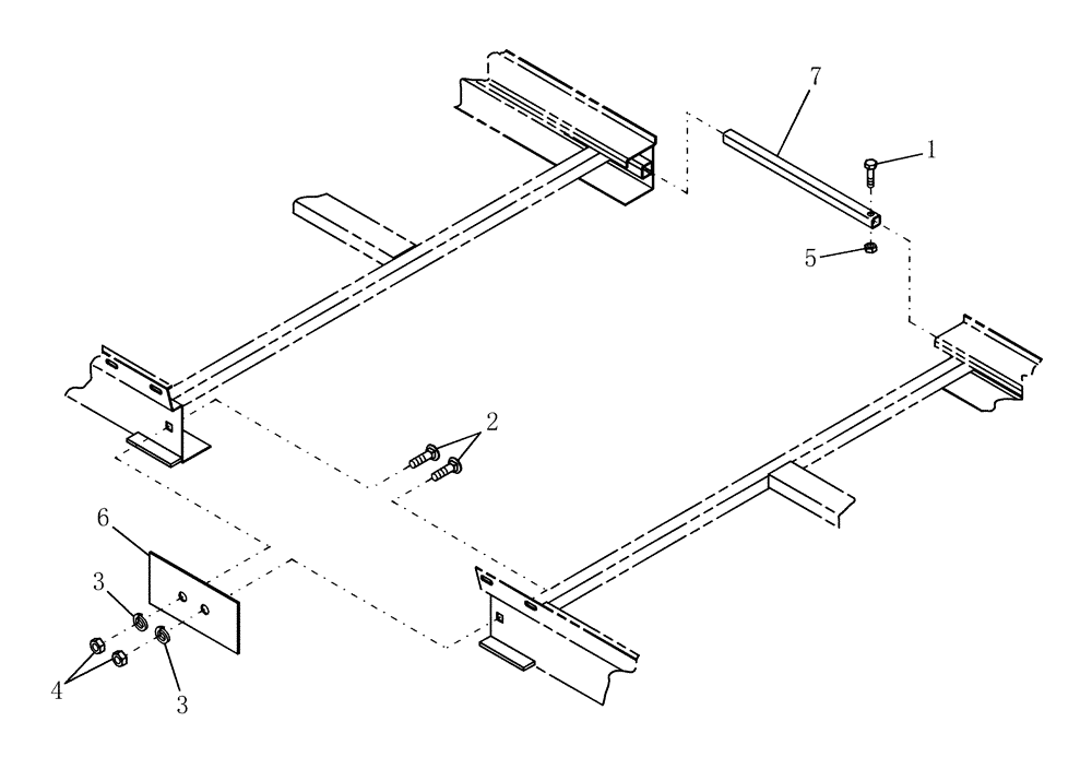 Схема запчастей Case IH DHX362 - (20.01.01) - DECK CONNECTOR (12) - MAIN FRAME