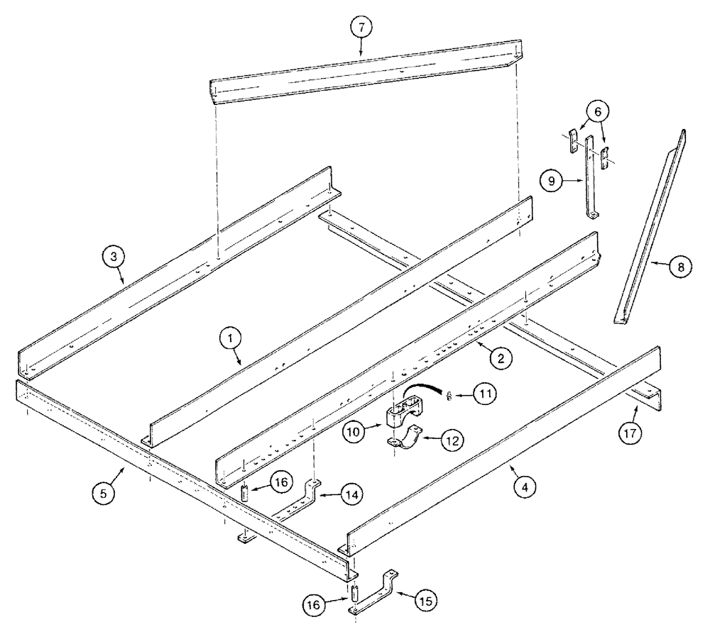 Схема запчастей Case IH 485 - (9-01) - MAIN FRAME (09) - CHASSIS/ATTACHMENTS