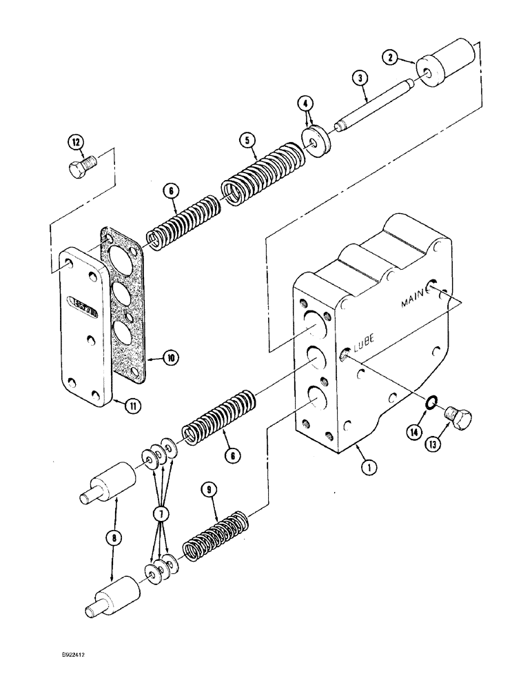 Схема запчастей Case IH 9330 - (6-026) - TRANSMISSION ASSEMBLY, REGULATOR VALVE (06) - POWER TRAIN