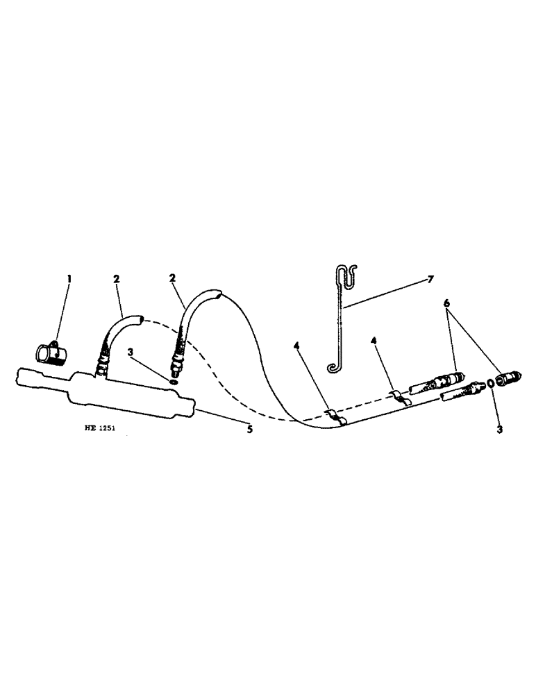 Схема запчастей Case IH 55 - (E-12) - DEPTH CONTROL RECOMMENDED HYDRAULICS, MACHINE WITHOUT HYD. WING LIFT, TRAC. WITH SINGLE HYD. CONTROL 