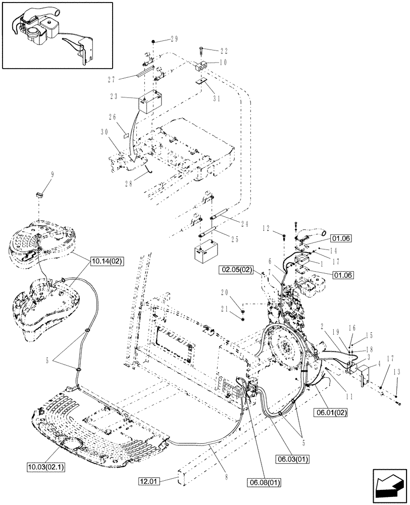 Схема запчастей Case IH WDX1202 - (06.13[2]) - COLD START (06) - ELECTRICAL SYSTEMS