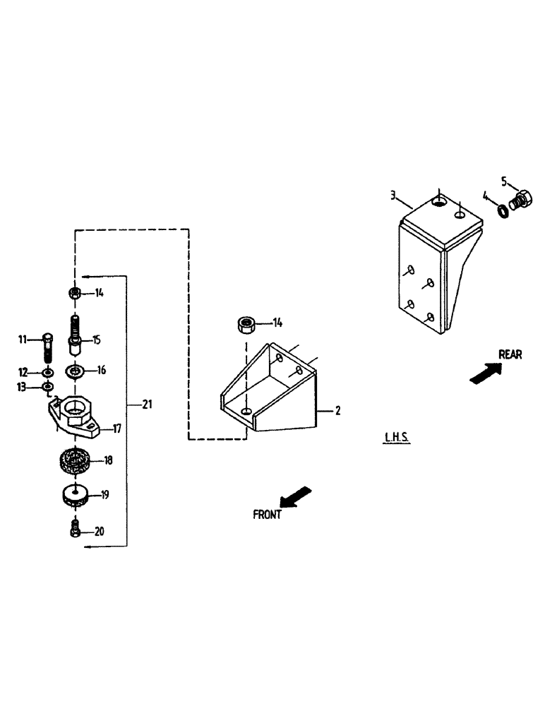 Схема запчастей Case IH 7000 - (C05-05) - ENGINE MOUNTS, 3306 Engine & Engine Attachments