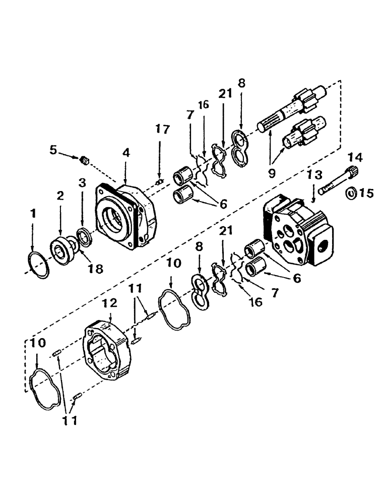 Схема запчастей Case IH 7000 - (B03-19) - HYDRAULIC MOTOR, PRIMARY EXTRACTOR Hydraulic Components & Circuits