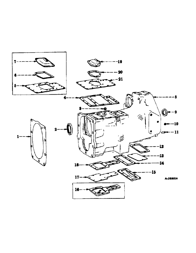Схема запчастей Case IH 300 - (209) - CHASSIS, CLUTCH HOUSING AND COVERS (12) - CHASSIS
