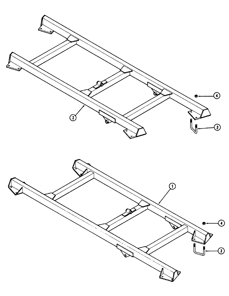Схема запчастей Case IH E30 - (012) - WING MAIN FRAMES, SERIAL NUMBER 901 AND AFTER 