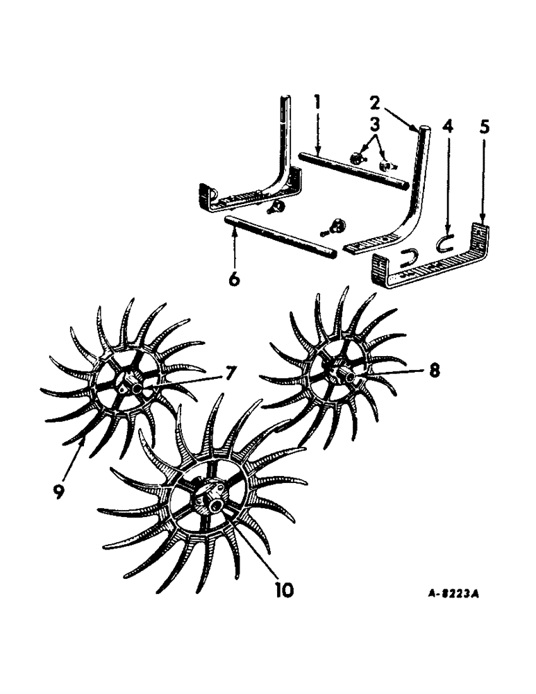 Схема запчастей Case IH A-144 - (L-11) - ROTARY WEEDER, BUILT 1947 TO 1952 