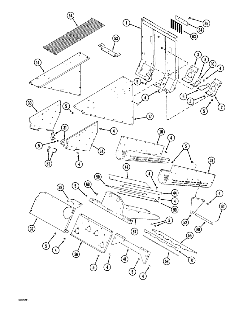 Схема запчастей Case IH 1800 - (9A-02) - BRUSH ROLL FRAME (13) - PICKING SYSTEM