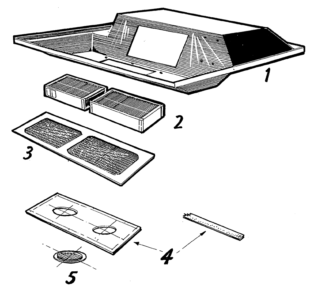 Схема запчастей Case IH 7700 - (A04[02]) - CABIN FILTER/LINER Mainframe & Functioning Components