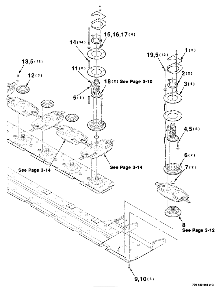 Схема запчастей Case IH 8315 - (3-06) - CUTTER DISC ASSEMBLY, LEFT (09) - CHASSIS