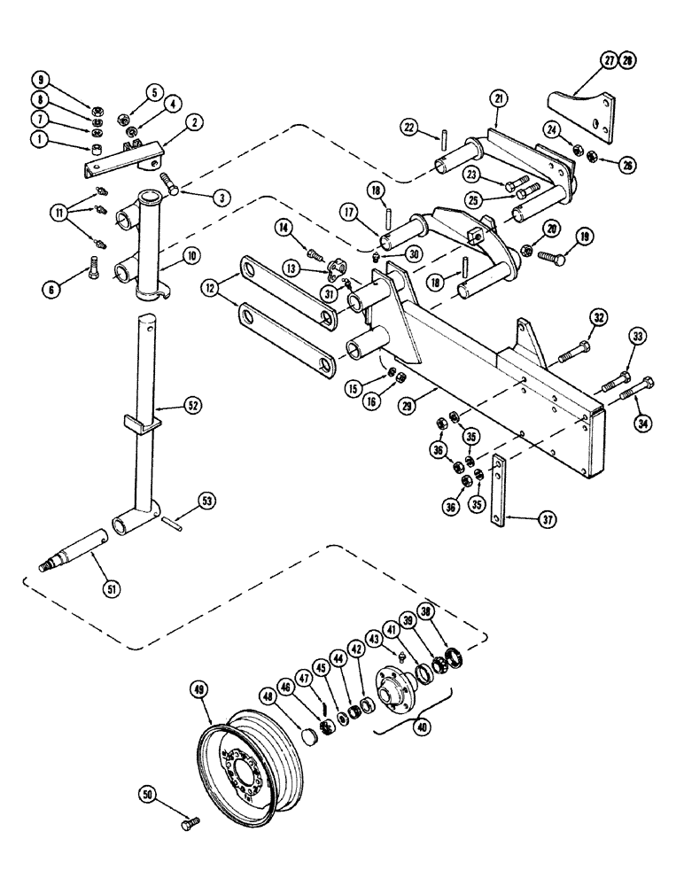Схема запчастей Case IH 400-SERIES - (56) - REAR AXLE AND WHEEL 