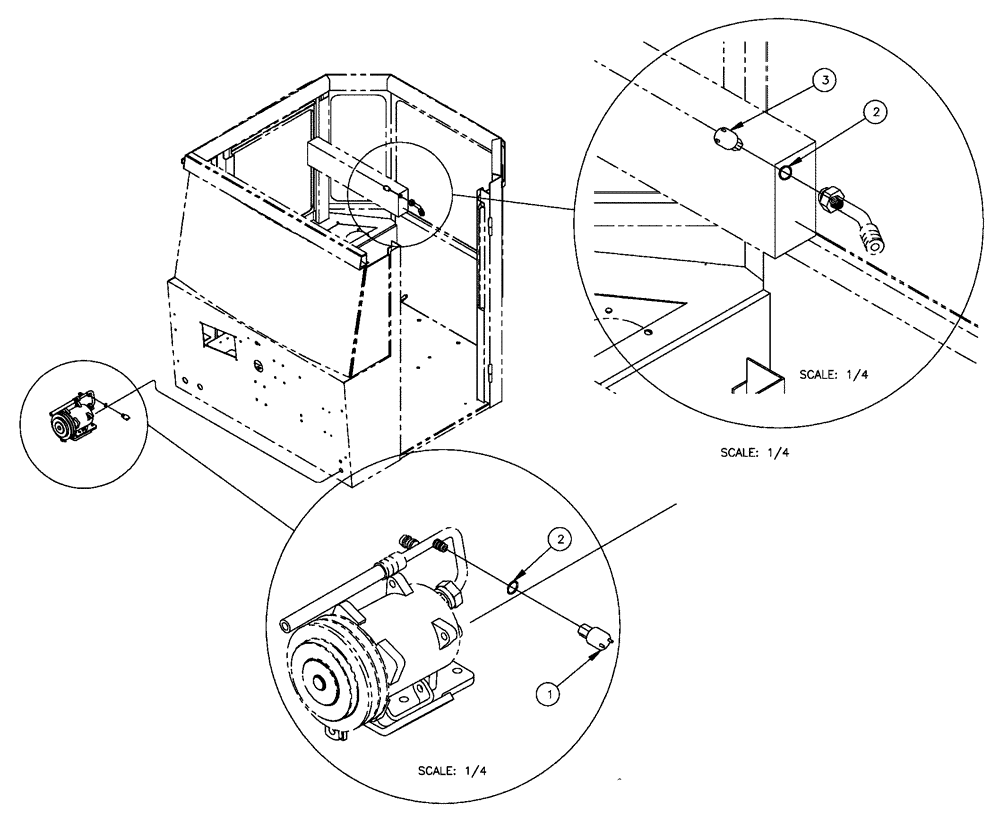 Схема запчастей Case IH FLX4300 - (01-017) - PRESSURE SWITCH GROUP, A/C (10) - CAB