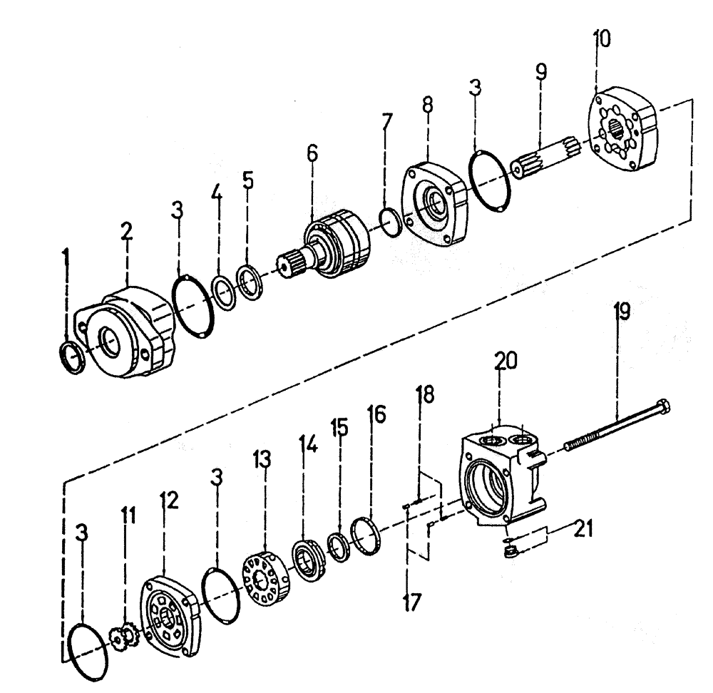 Схема запчастей Case IH 7700 - (B02-07) - HYDRAULIC MOTOR * 2000 CHAR-LYNN: 30 CU.IN. Hydraulic Components & Circuits
