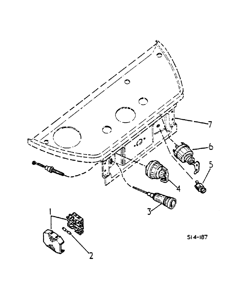 Схема запчастей Case IH 474 - (08-11) - ENGINE CONTROLS AND SWITCHES (06) - ELECTRICAL