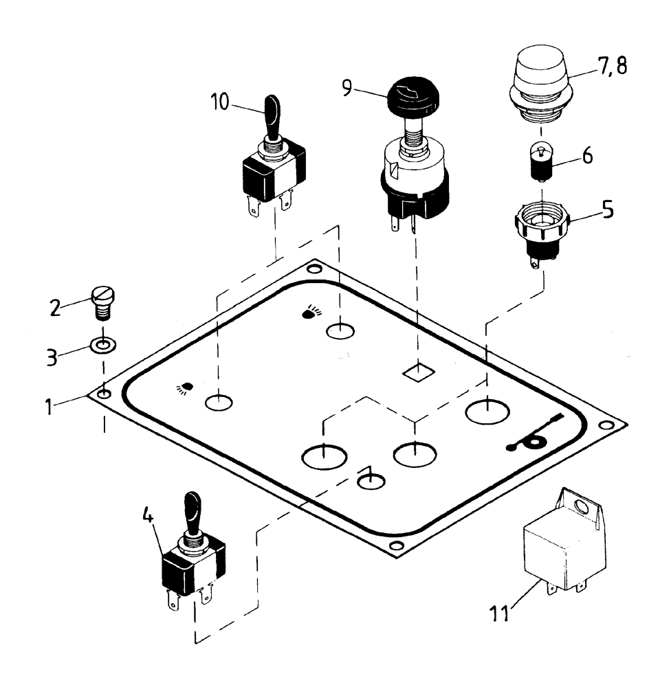 Схема запчастей Case IH AUSTOFT - (A03-09) - CONTROL PANEL Mainframe & Functioning Components
