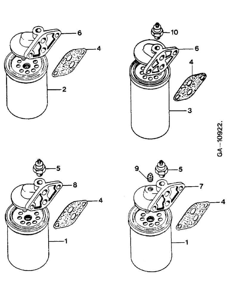Схема запчастей Case IH D-246 - (13-07) - OIL FILTER 