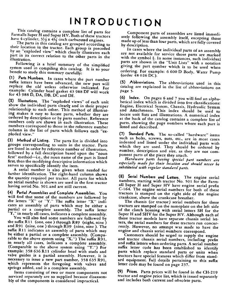 Схема запчастей Case IH SUPER-HV - (000) - INTRODUCTION - SERIAL NUMBER LOCATIONS (00) - GENERAL