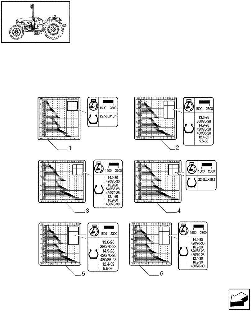 Схема запчастей Case IH JX1075C - (1.98.0/10) - (VAR.118) SPLITTER 32X16 (30 KM/H) - PLATES (13) - DECALS